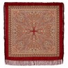 PAVLOVO POSAD RUSSIAN SHAWL 125x125 cm 49x49" 100% Wool Scarf Wrap Silk Fringe 665-5
