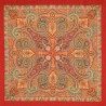 PAVLOVO POSAD RUSSIAN SHAWL 125x125 cm 49x49" 100% Wool Scarf Wrap Silk Fringe 814-4