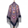 PAVLOVO POSAD RUSSIAN SHAWL 148x148 cm 58x58" 100% Wool Scarf Wrap 1369-13