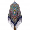 PAVLOVO POSAD RUSSIAN SHAWL 148x148 cm 58x58" 100% Wool Scarf Wrap 1369-14