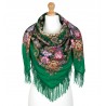PAVLOVO POSAD RUSSIAN SHAWL 125x125 cm 49x49" 100% Wool Scarf Wrap Woolen Fringe 1778-9