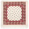 PAVLOVO POSAD RUSSIAN SHAWL 125x125 cm 49x49" 100% Wool Scarf Wrap Woolen Fringe 1901-1