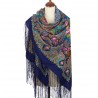 PAVLOVO POSAD RUSSIAN SHAWL 148x148 cm 58x58" 100% Wool Scarf Wrap 1369-14