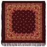 PAVLOVO POSAD RUSSIAN SHAWL 125x125 cm 49x49" 100% Wool Scarf Wrap Woolen Fringe 1901-6