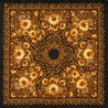 PAVLOVO POSAD RUSSIAN SHAWL 125x125 cm 49x49" 100% Wool Scarf Wrap Woolen Fringe 29-18