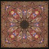 PAVLOVO POSAD RUSSIAN SHAWL 148x148 cm 58x58" 100% Wool Scarf Wrap 1369-20