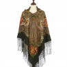 PAVLOVO POSAD RUSSIAN SHAWL 148x148 cm 58x58" 100% Wool Scarf Wrap 1370-30