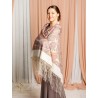 PAVLOVO POSAD RUSSIAN SHAWL 148x148 cm 58x58" 100% Wool Scarf Wrap 1290-2
