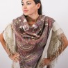 PAVLOVO POSAD RUSSIAN SHAWL 148x148 cm 58x58" 100% Wool Scarf Wrap 1290-2