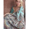 PAVLOVO POSAD RUSSIAN SHAWL 148x148 cm 58x58" 100% Wool Scarf Wrap 1290-3