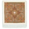 PAVLOVO POSAD RUSSIAN SHAWL 148x148 cm 58x58" 100% Wool Scarf Wrap 1292-1