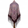 PAVLOVO POSAD RUSSIAN SHAWL 148x148 cm 58x58" 100% Wool Scarf Wrap 1292-7