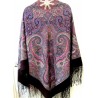 PAVLOVO POSAD RUSSIAN SHAWL 148x148 cm 58x58" 100% Wool Scarf Wrap 1292-7