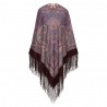 PAVLOVO POSAD RUSSIAN SHAWL 148x148 cm 58x58" 100% Wool Scarf Wrap 1292-7