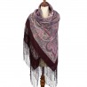 PAVLOVO POSAD RUSSIAN SHAWL 148x148 cm 58x58" 100% Wool Scarf Wrap 1292-7