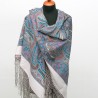 PAVLOVO POSAD RUSSIAN SHAWL 148x148 cm 58x58" 100% Wool Scarf Wrap 1292-2