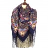 PAVLOVO POSAD RUSSIAN SHAWL 148x148 cm 58x58" 100% Wool Scarf Wrap 1401-14