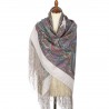 PAVLOVO POSAD RUSSIAN SHAWL 148x148 cm 58x58" 100% Wool Scarf Wrap 1292-2