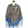 PAVLOVO POSAD RUSSIAN SHAWL 148x148 cm 58x58" 100% Wool Scarf Wrap 1504-13