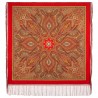 PAVLOVO POSAD RUSSIAN SHAWL 148x148 cm 58x58" 100% Wool Scarf Wrap 1539-5