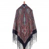 PAVLOVO POSAD RUSSIAN SHAWL 148x148 cm 58x58" 100% Wool Scarf Wrap 1539-14