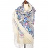 PAVLOVO POSAD RUSSIAN SHAWL 148x148 cm 58x58" 100% Wool Scarf Wrap 1569-2