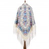 PAVLOVO POSAD RUSSIAN SHAWL 148x148 cm 58x58" 100% Wool Scarf Wrap 1569-2