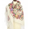 PAVLOVO POSAD RUSSIAN SHAWL 148x148 cm 58x58" 100% Wool Scarf Wrap 1569-1