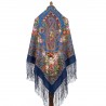 PAVLOVO POSAD RUSSIAN SHAWL 148x148 cm 58x58" 100% Wool Scarf Wrap 1703-14