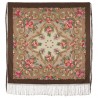 PAVLOVO POSAD RUSSIAN SHAWL 148x148 cm 58x58" 100% Wool Scarf Wrap 1722-16