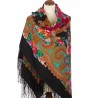 PAVLOVO POSAD RUSSIAN SHAWL 148x148 cm 58x58" 100% Wool Scarf Wrap 1722-18