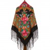 PAVLOVO POSAD RUSSIAN SHAWL 148x148 cm 58x58" 100% Wool Scarf Wrap 1722-18