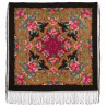 PAVLOVO POSAD RUSSIAN SHAWL 148x148 cm 58x58" 100% Wool Scarf Wrap 1722-18