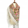 PAVLOVO POSAD RUSSIAN SHAWL 148x148 cm 58x58" 100% Wool Scarf Wrap 1744-2