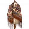 PAVLOVO POSAD RUSSIAN SHAWL 148x148 cm 58x58" 100% Wool Scarf Wrap 1703-16