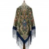 PAVLOVO POSAD RUSSIAN SHAWL 148x148 cm 58x58" 100% Wool Scarf Wrap 1757-14
