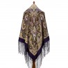 PAVLOVO POSAD RUSSIAN SHAWL 148x148 cm 58x58" 100% Wool Scarf Wrap 1757-15