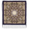 PAVLOVO POSAD RUSSIAN SHAWL 148x148 cm 58x58" 100% Wool Scarf Wrap 1757-15