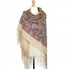PAVLOVO POSAD RUSSIAN SHAWL 148x148 cm 58x58" 100% Wool Scarf Wrap 1781-2