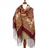 PAVLOVO POSAD RUSSIAN SHAWL 148x148 cm 58x58" 100% Wool Scarf Wrap 1703-6