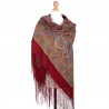 PAVLOVO POSAD RUSSIAN SHAWL 148x148 cm 58x58" 100% Wool Scarf Wrap 1781-6