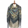 PAVLOVO POSAD RUSSIAN SHAWL 148x148 cm 58x58" 100% Wool Scarf Wrap 1788-12