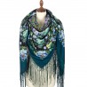 PAVLOVO POSAD RUSSIAN SHAWL 148x148 cm 58x58" 100% Wool Scarf Wrap 1798-12