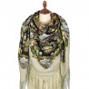 PAVLOVO POSAD RUSSIAN SHAWL 148x148 cm 58x58" 100% Wool Scarf Wrap 1798-2