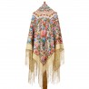 PAVLOVO POSAD RUSSIAN SHAWL 148x148 cm 58x58" 100% Wool Scarf Wrap 1816-1