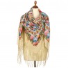 PAVLOVO POSAD RUSSIAN SHAWL 148x148 cm 58x58" 100% Wool Scarf Wrap 1816-1