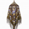 PAVLOVO POSAD RUSSIAN SHAWL 148x148 cm 58x58" 100% Wool Scarf Wrap 1816-16