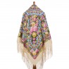 PAVLOVO POSAD RUSSIAN SHAWL 148x148 cm 58x58" 100% Wool Scarf Wrap 1816-2