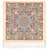 PAVLOVO POSAD RUSSIAN SHAWL 148x148 cm 58x58" 100% Wool Scarf Wrap 1816-2