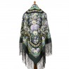 PAVLOVO POSAD RUSSIAN SHAWL 148x148 cm 58x58" 100% Wool Scarf Wrap 1816-9